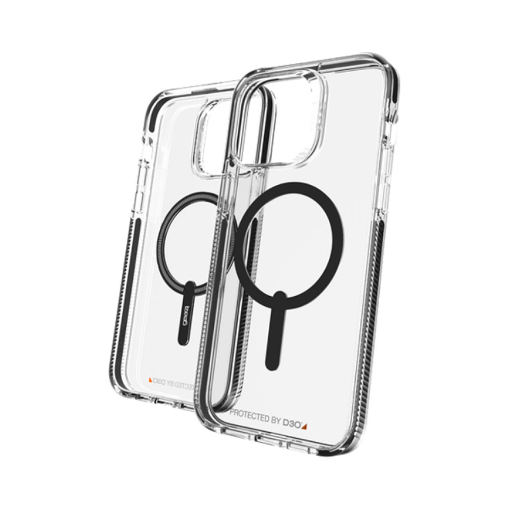 Picture of Apple iPhone 14 Pro 6.1 Case | Gear4 Santa Cruz Snap D30 Drop Protection Lightweight Case with Magsafe Compatible for iPhone 14 Pro 6.1 (Black)