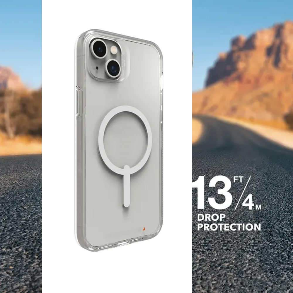 Picture of Apple iPhone 14 Plus 6.7 Case | Gear4 Crystal Palace Snap D30 Drop Protection Case with Magsafe Compatible for iPhone 14 Plus 6.7 (Clear)