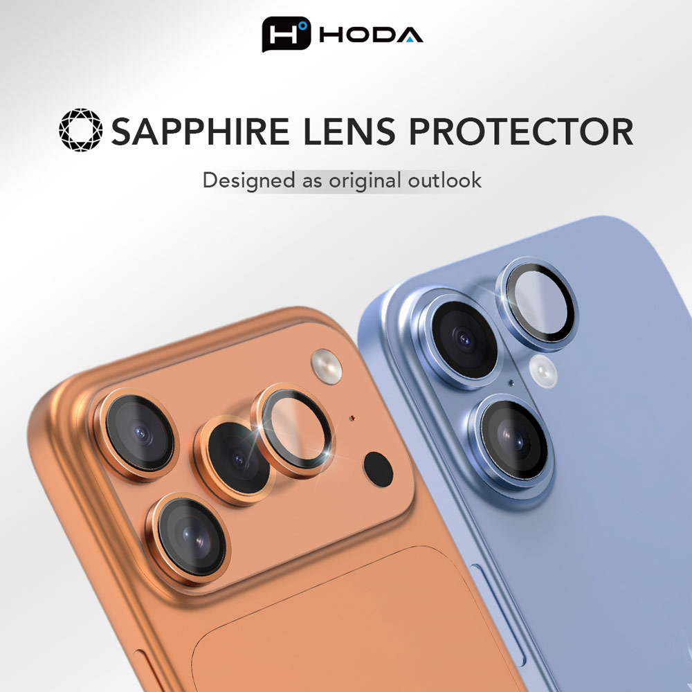 Picture of Apple iPhone 17 Pro 6.3  | Hoda Sapphire Lens Protector for iPhone 17 Pro Max 6.9 17 Pro 6.3  (3PCS Silver)