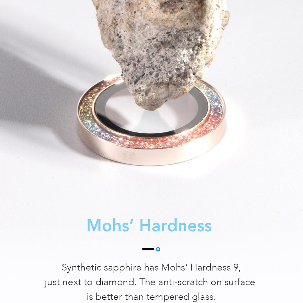 Picture of Apple iPhone 17 Pro 6.3  | Hoda Sapphire Lens Protector for iPhone 17 Pro Max 6.9 17 Pro 6.3  (3PCS Silver)