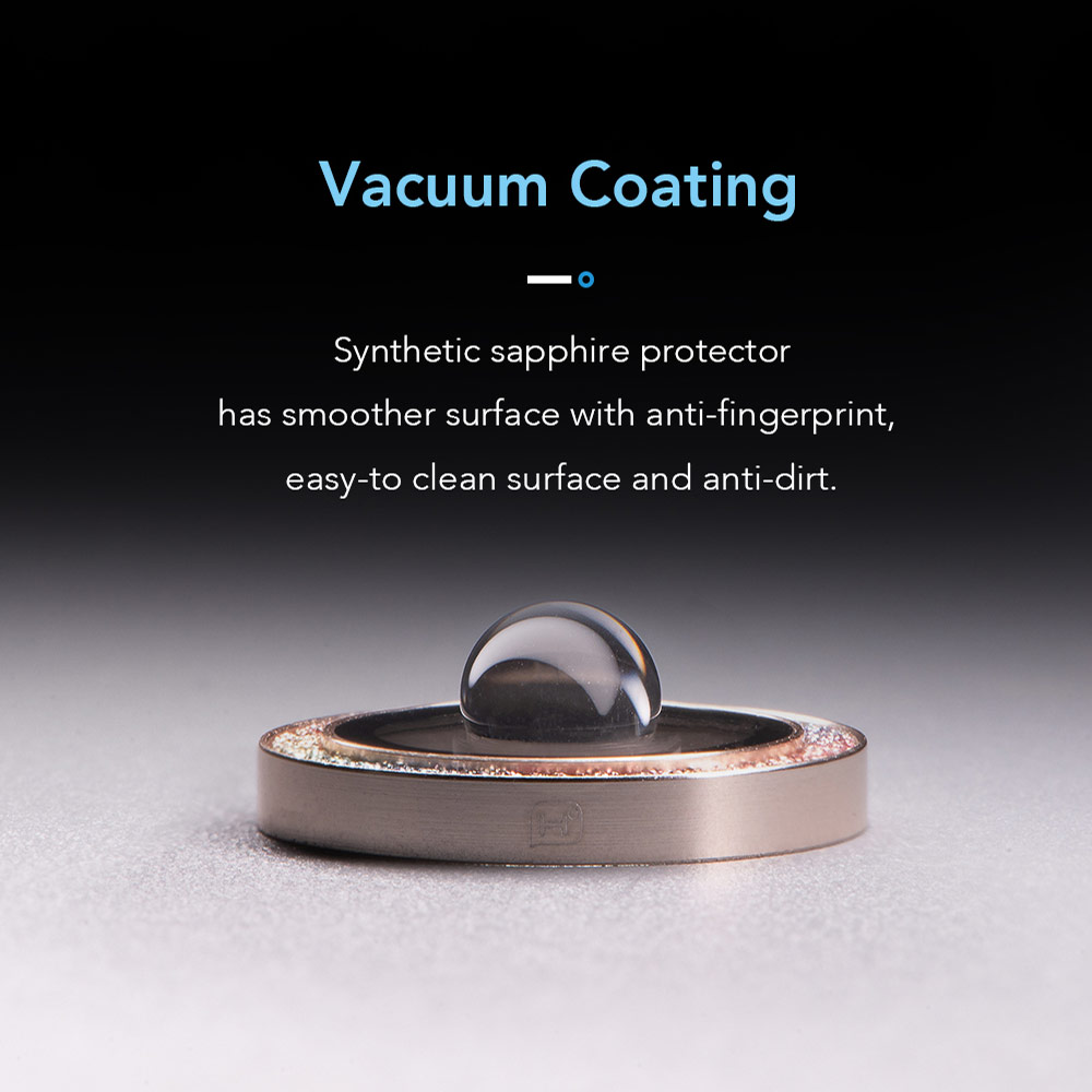 Picture of Apple iPhone 17 Pro 6.3  | Hoda Sapphire Lens Protector for iPhone 17 Pro Max 6.9 17 Pro 6.3  (3PCS Silver)