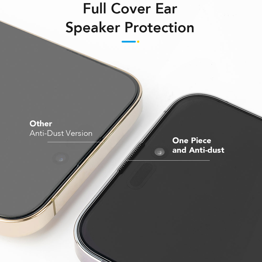 Picture of Apple iPhone 17 Pro 6.3 Screen Protector | Hoda Privacy Full Coverage Tempered Glass Screen Protector for iPhone 17 Pro 6.3 (Anti Peep)