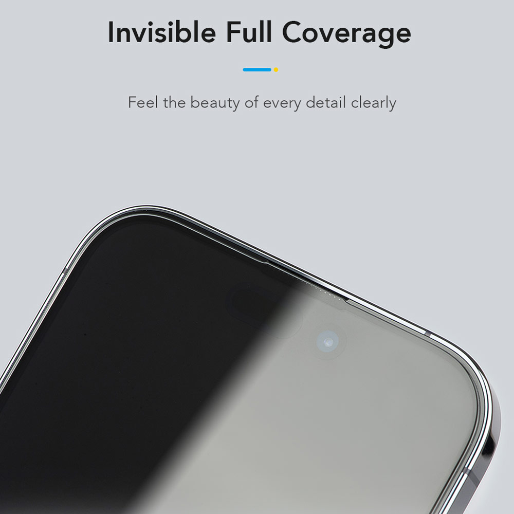 Picture of Apple iPhone 17 Pro 6.3 Screen Protector | Hoda Privacy Full Coverage Tempered Glass Screen Protector for iPhone 17 Pro 6.3 (Anti Peep)