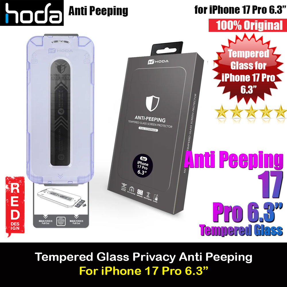 Picture of Hoda Privacy Full Coverage Tempered Glass Screen Protector for iPhone 17 Pro 6.3 (Anti Peep) Apple iPhone 17 Pro 6.3- Apple iPhone 17 Pro 6.3 Cases, Apple iPhone 17 Pro 6.3 Covers, iPad Cases and a wide selection of Apple iPhone 17 Pro 6.3 Accessories in Malaysia, Sabah, Sarawak and Singapore 
