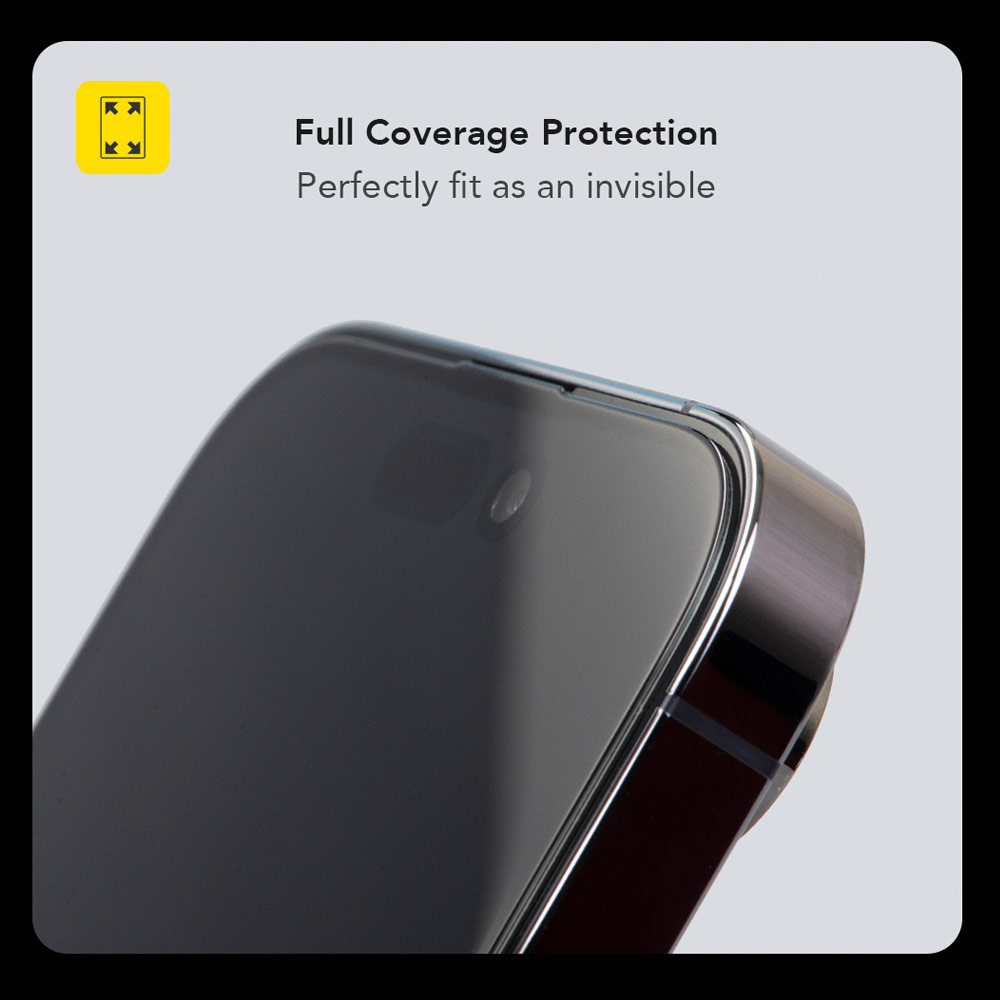 Picture of Apple iPhone 15 6.1 Screen Protector | Hoda 0.33mm 2.5D Full Coverage Anti Reflection Tempered Glass Screen Protector for iPhone 16 6.1 iPhone 15 6.1 (Anti Reflection)