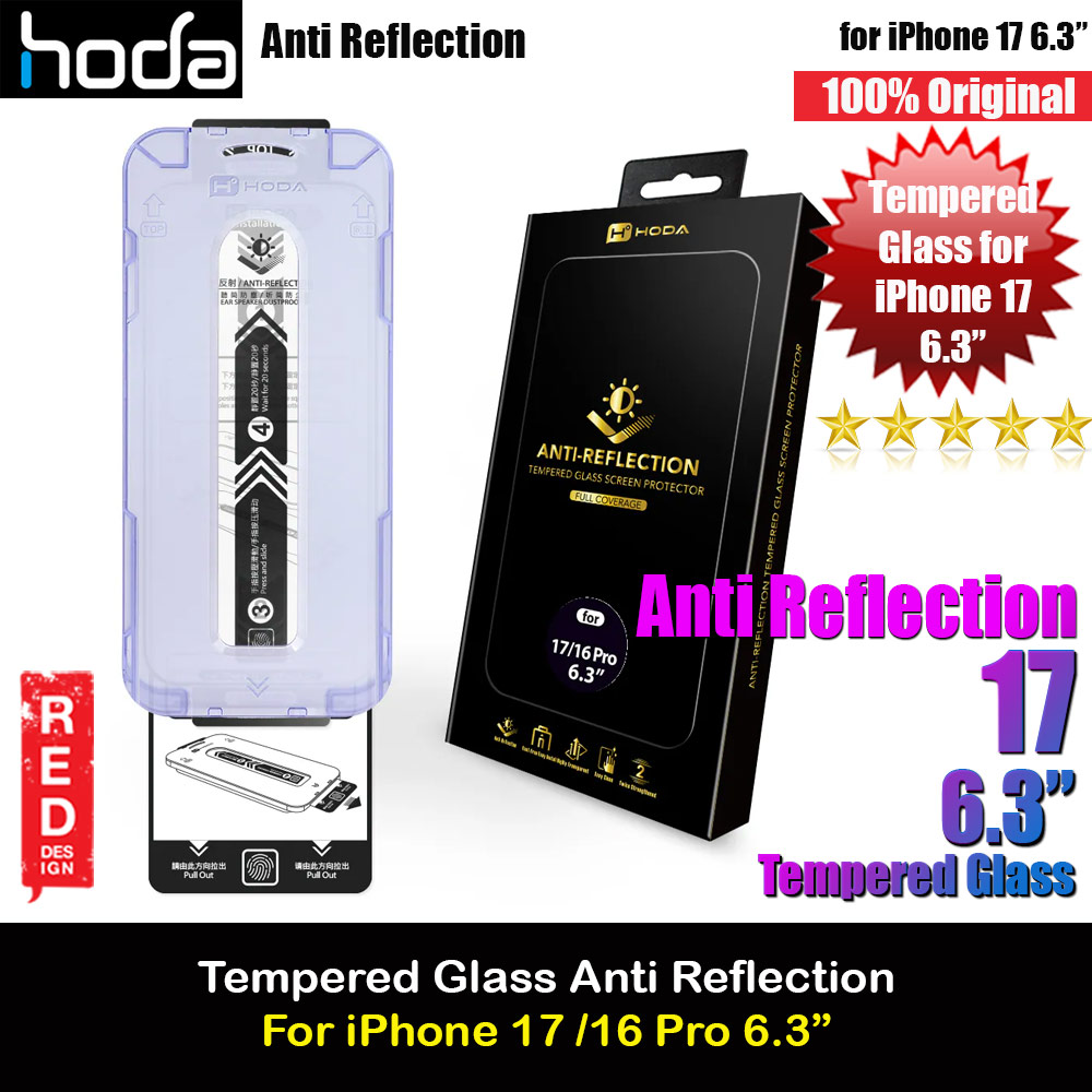 Picture of Hoda Anti Reflection Full Coverage Tempered Glass Screen Protector for iPhone 17 iPhone 16 Pro 6.3 (Anti Reflection) Apple iPhone 16 Pro 6.3- Apple iPhone 16 Pro 6.3 Cases, Apple iPhone 16 Pro 6.3 Covers, iPad Cases and a wide selection of Apple iPhone 16 Pro 6.3 Accessories in Malaysia, Sabah, Sarawak and Singapore 