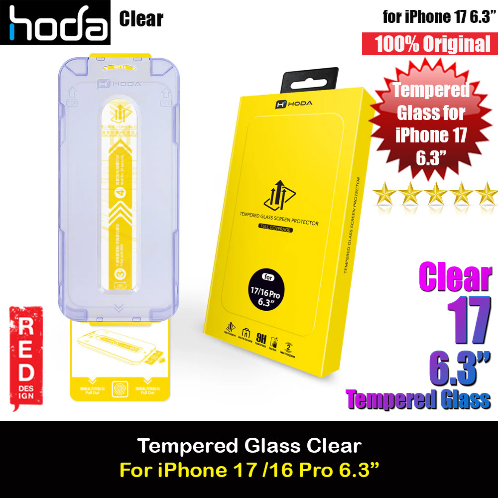Picture of Hoda Anti Clear Full Coverage Tempered Glass Screen Protector for iPhone 17 Pro 16 Pro 6.3 (Clear) Apple iPhone 16 Pro 6.3- Apple iPhone 16 Pro 6.3 Cases, Apple iPhone 16 Pro 6.3 Covers, iPad Cases and a wide selection of Apple iPhone 16 Pro 6.3 Accessories in Malaysia, Sabah, Sarawak and Singapore 