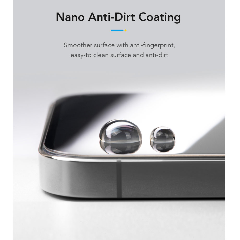 Picture of Apple iPhone 16 Pro 6.3 Screen Protector | Hoda 0.33mm 2.5D Full Coverage Tempered Glass Screen Protector for iPhone 16 Pro 6.3 with Dust Free Helper (Clear)