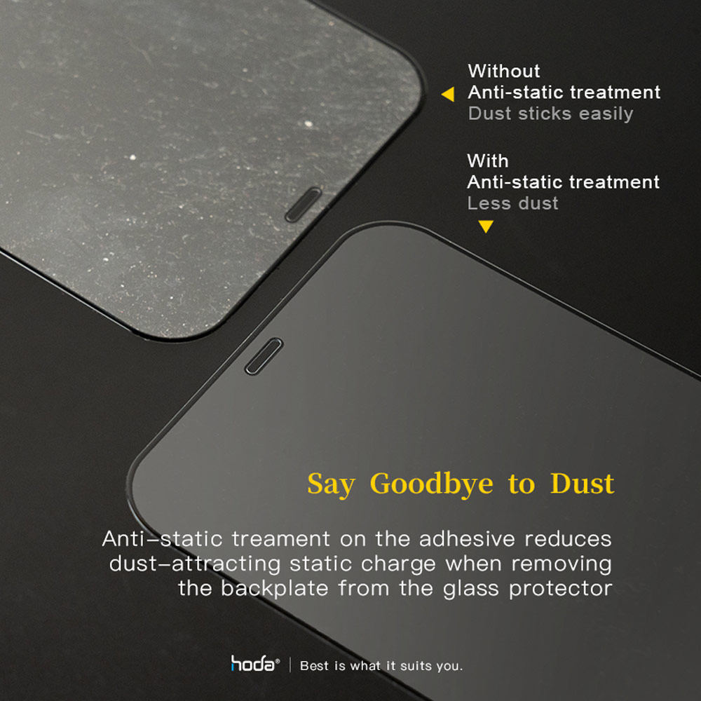 Picture of Apple iPhone 13 mini 5.4 Screen Protector | Hoda 0.33mm 2.5D Full Coverage Tempered Glass Screen Protector for Apple iPhone 13 Mini 5.4 (Black)