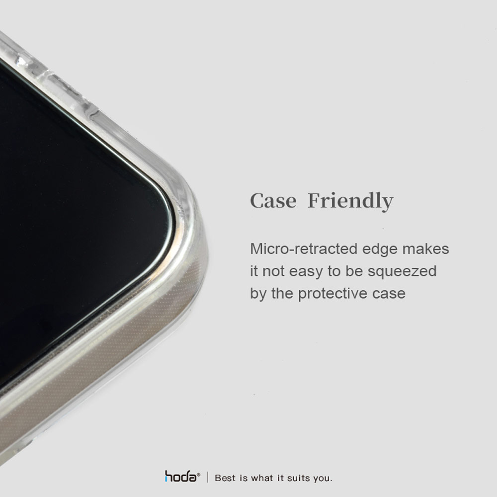 Picture of Apple iPhone 13 mini 5.4 Screen Protector | Hoda 0.33mm 2.5D Full Coverage Tempered Glass Screen Protector for Apple iPhone 13 Mini 5.4 (Black)