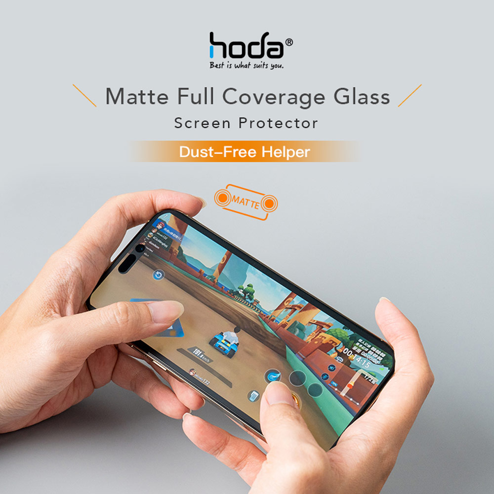 Picture of Apple iPhone 15 Pro 6.1 Screen Protector | Hoda 0.33mm 2.5D Full Coverage Gamer Matte Tempered Glass Screen Protector for Apple iPhone 15 Pro 6.1 (Matte)