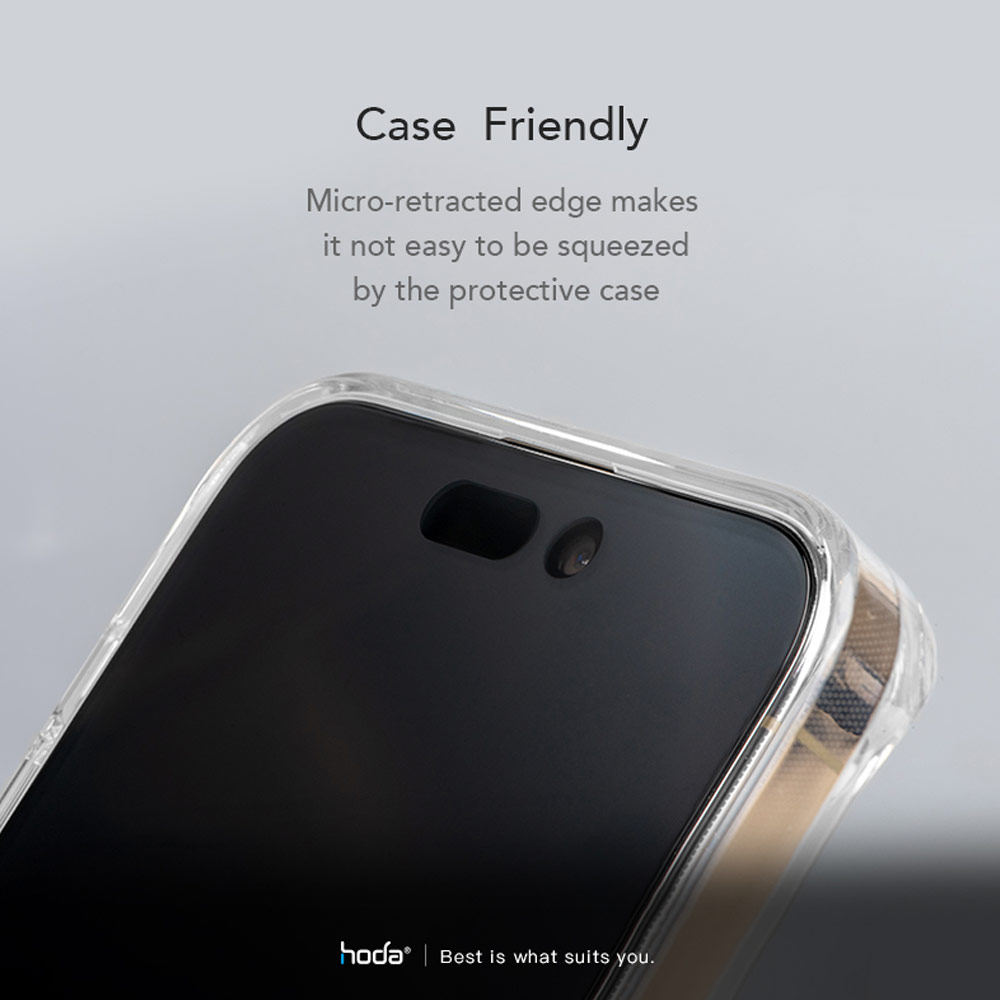 Picture of Apple iPhone 15 Pro 6.1 Screen Protector | Hoda 0.33mm 2.5D Full Coverage Gamer Matte Tempered Glass Screen Protector for Apple iPhone 15 Pro 6.1 (Matte)