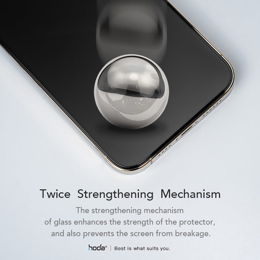 Picture of Apple iPhone 15 Pro 6.1 Screen Protector | Hoda 0.33mm 2.5D Full Coverage Gamer Matte Tempered Glass Screen Protector for Apple iPhone 15 Pro 6.1 (Matte)