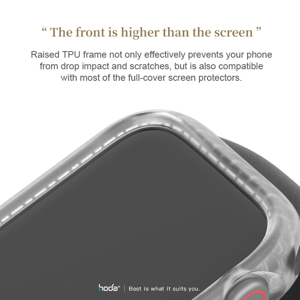 Picture of Apple Watch 41mm Case | Hoda Rough Case Apple Watch 41mm Series 7 Protection Case (Black)