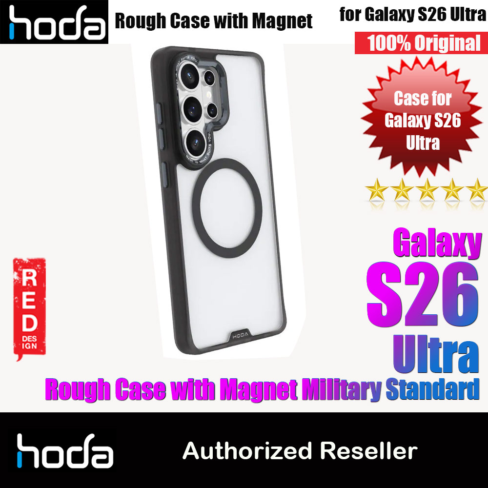 Picture of Hoda Rough Case with Magnet Magnetic Military Standard Cover Casing for Samsung Galaxy S26 Ultra (Black) Samsung Galaxy S26 Ultra- Samsung Galaxy S26 Ultra Cases, Samsung Galaxy S26 Ultra Covers, iPad Cases and a wide selection of Samsung Galaxy S26 Ultra Accessories in Malaysia, Sabah, Sarawak and Singapore 