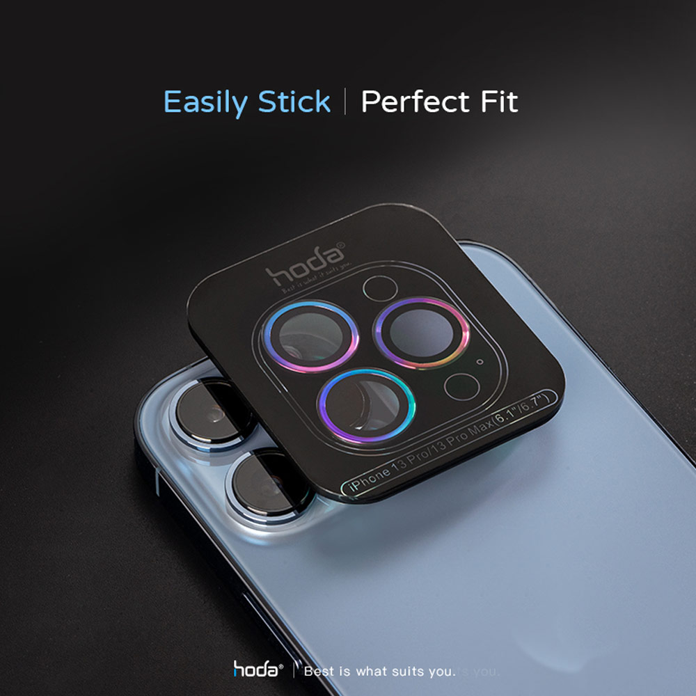 Picture of Apple iPhone 14 Pro Max 6.7  | Hoda Sapphire Lens Protector for iPhone 14 Pro 6.1 iPhone 14 Pro Max 6.7  (3PCS Silver)