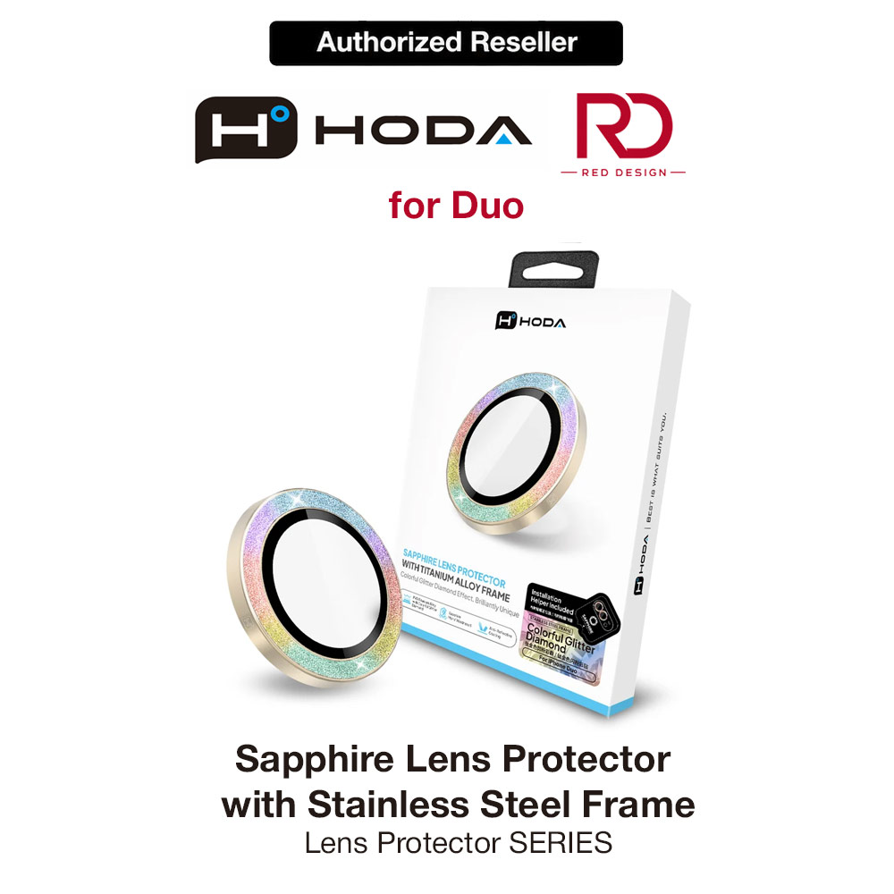 Picture of Hoda Sapphire Lens Protector Glossy two color Stainless Steel For iPhone Duo - Titanium Diamond 2pcs Apple iPhone Duo- Apple iPhone Duo Cases, Apple iPhone Duo Covers, iPad Cases and a wide selection of Apple iPhone Duo Accessories in Malaysia, Sabah, Sarawak and Singapore 