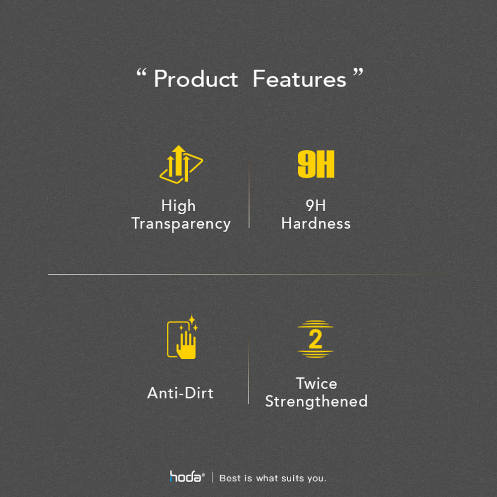 Picture of Apple iPhone 14 Pro 6.1 Screen Protector | Hoda 0.33mm 2.5D Full Coverage Tempered Glass Screen Protector for Apple iPhone 14 Pro 6.1 (Black)