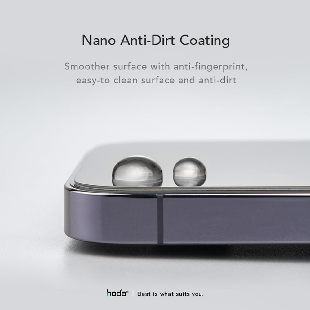 Picture of Apple iPhone 14 Pro 6.1 Screen Protector | Hoda 0.33mm 2.5D Full Coverage Tempered Glass Screen Protector for Apple iPhone 14 Pro 6.1 (Black)