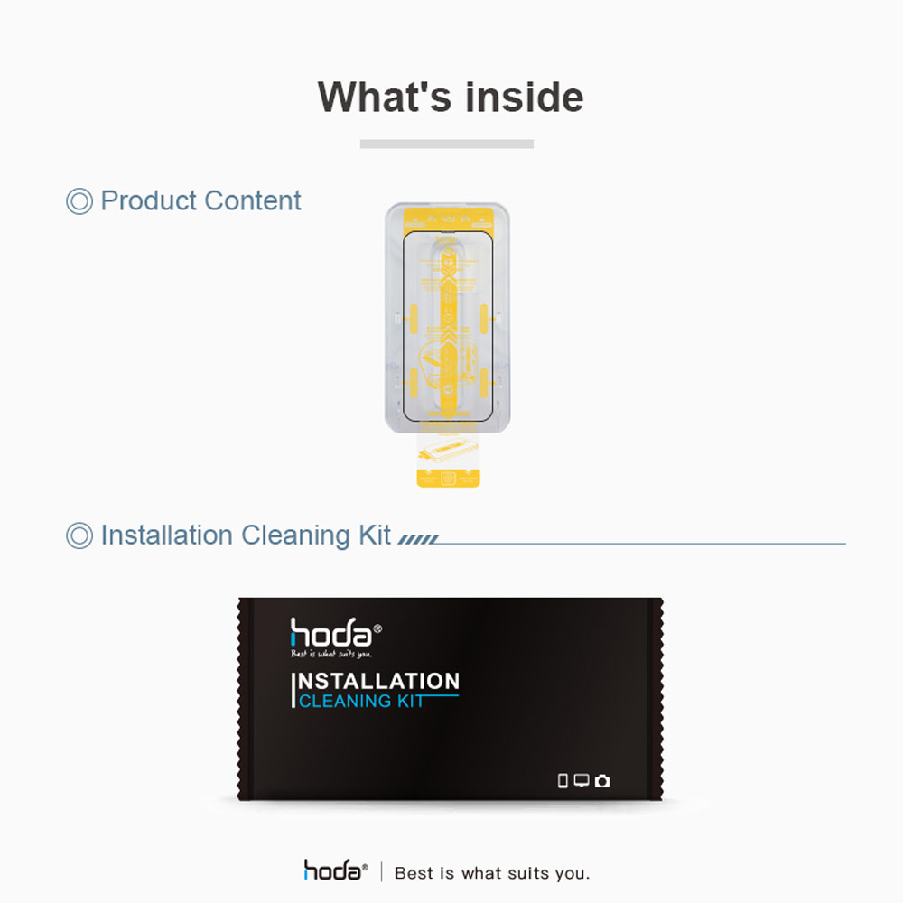 Picture of Apple iPhone 14 Pro 6.1 Screen Protector | Hoda 0.33mm 2.5D Full Coverage Tempered Glass Screen Protector for Apple iPhone 14 Pro 6.1 (Black)