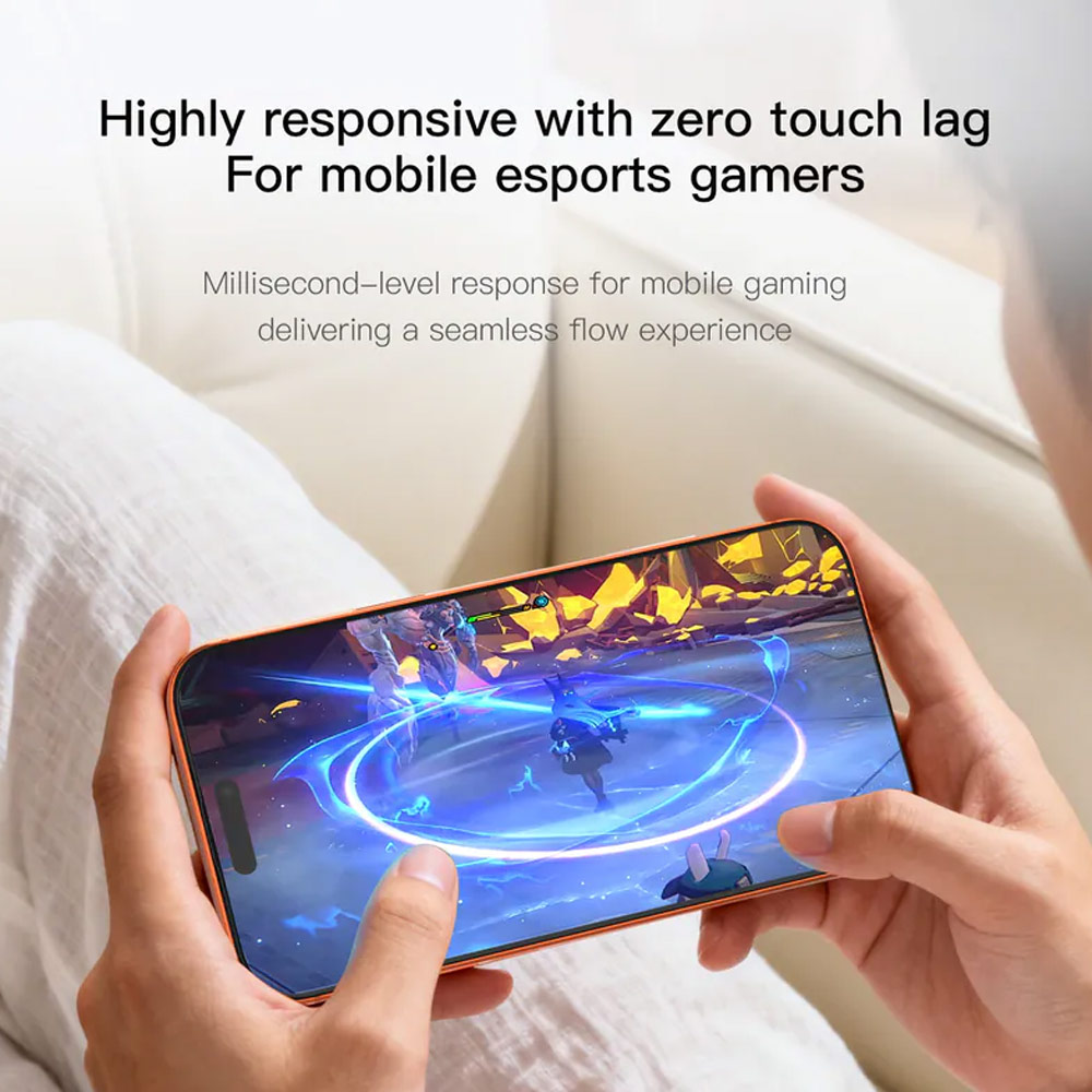 Picture of Apple iPhone 18 Pro Screen Protector | Hoda Full Coverage Tempered Glass Screen Protector for iPhone 18 Pro with Dust-Free Helper - Matte - Matte