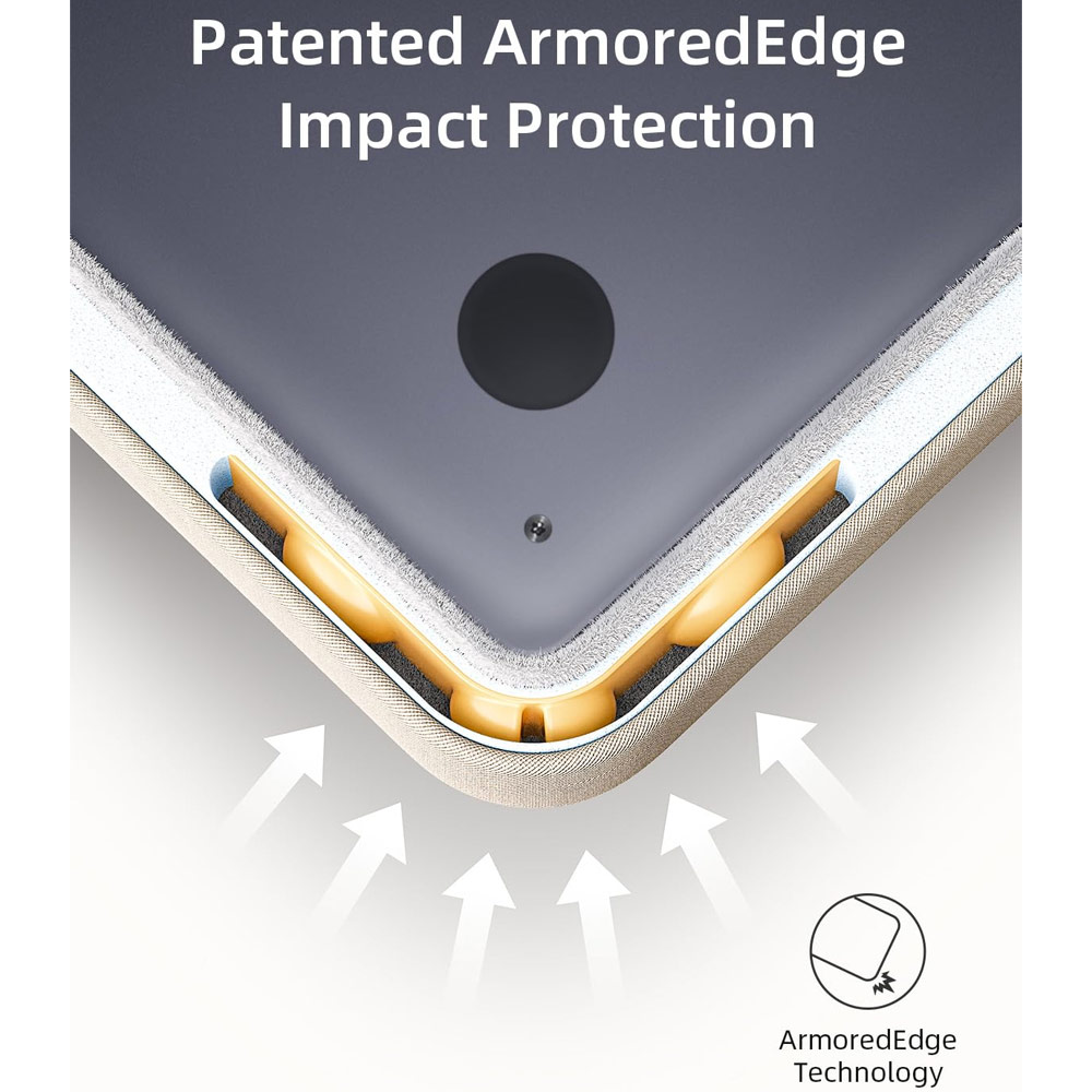 Picture of Innostyle Omiprotect Pro Series Shock Proof Laptop Notebook Hand Carry Sleeve with Front Compartment for up to 16 inches Laptop (Black)