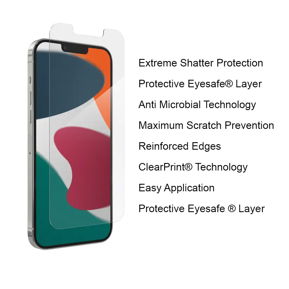 Picture of Apple iPhone 13 6.1 Screen Protector | Invisible Shield Glass Elite VisionGuard Glass Screen Protector for iPhone 13 iPhone 13 Pro 6.1 (Anti Blue Light )