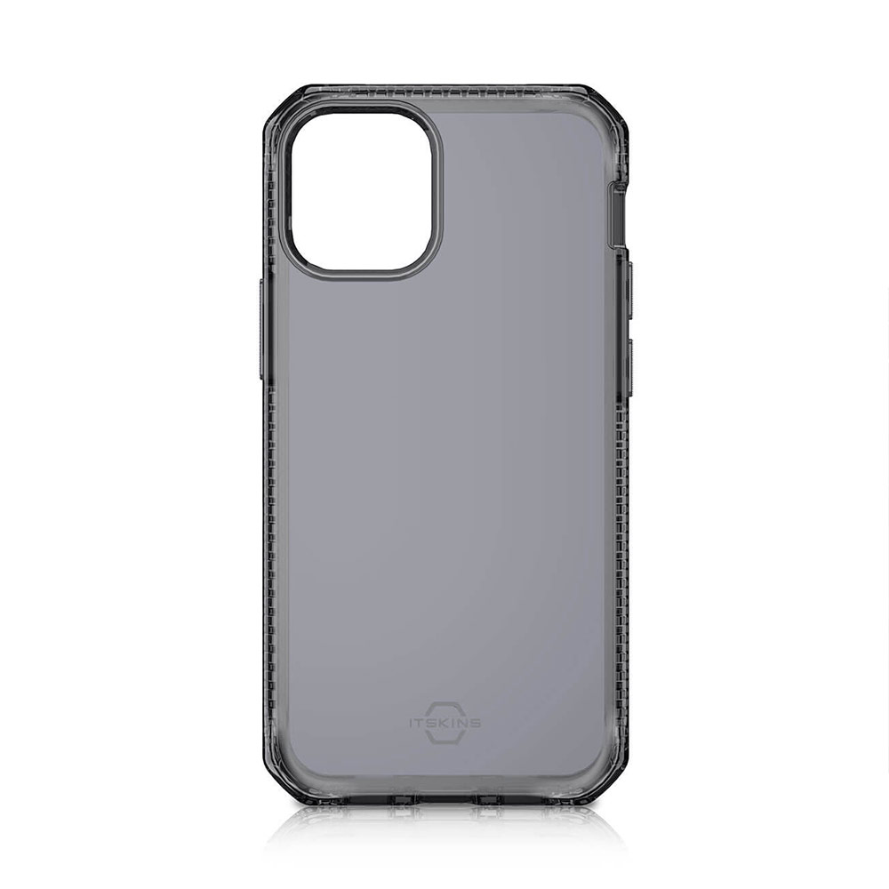Picture of Apple iPhone 12 Pro Max 6.7 Case | ITSKINS SPECTRUM CLEAR ANTIMICROBIAL Certified Antishock Protection Case for Apple iPhone 12 Pro Max 6.7 (Smoke)