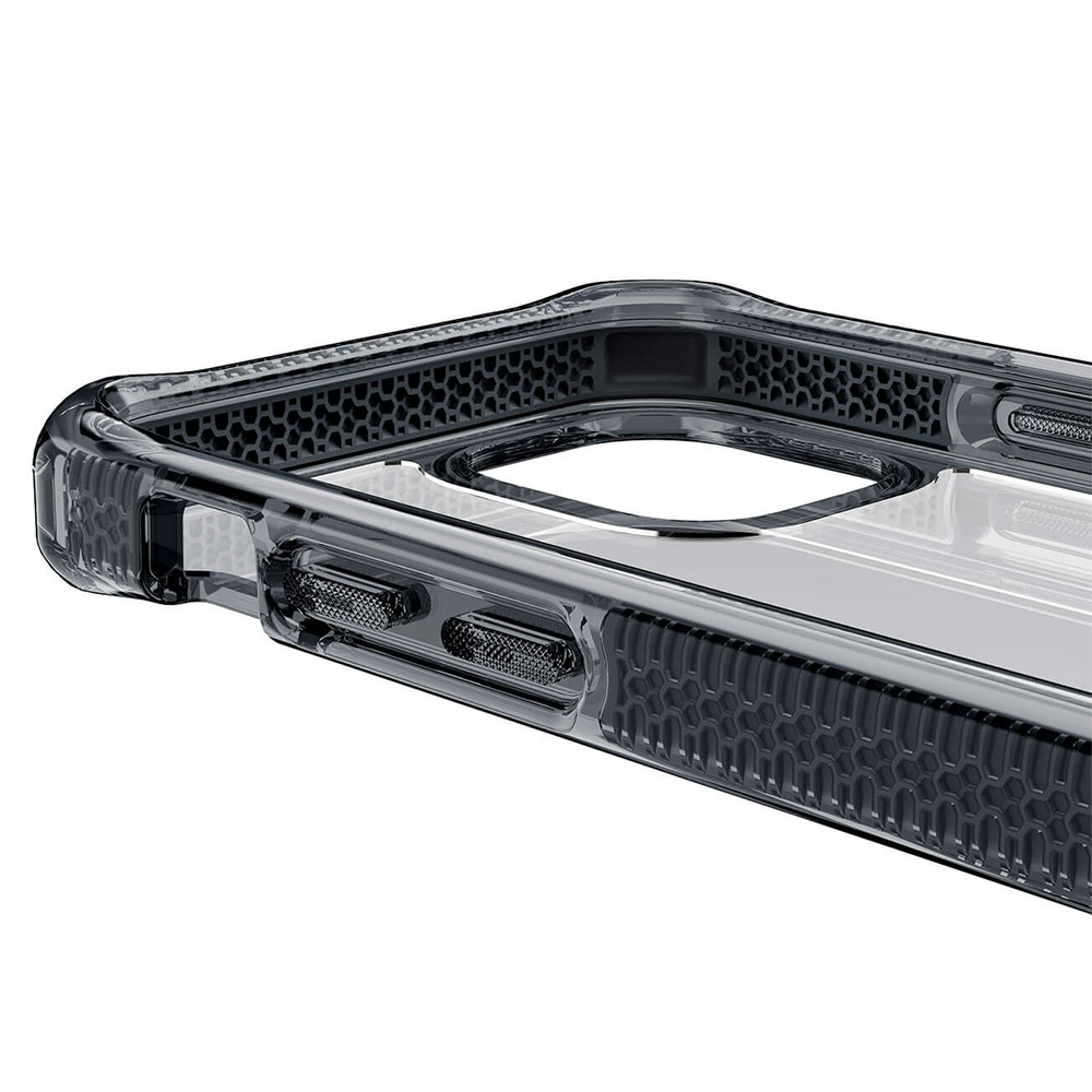 Picture of Apple iPhone 12 6.1 Case | ITSKINS SUPREME CLEAR  ANTIMICROBIAL Certified Extreme Impact Protection Case for Apple iPhone 12 iPhone 12 Pro 6.1 (SmokeTransparent)