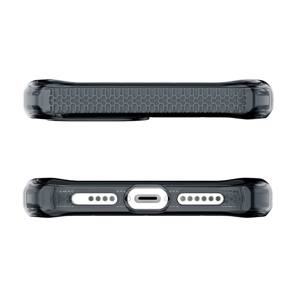 Picture of Apple iPhone 12 Pro Max 6.7 Case | ITSKINS SUPREME CLEAR  ANTIMICROBIAL Certified Extreme Impact Protection Case for Apple iPhone 12 Pro Max 6.7 (Smoke Transparent)