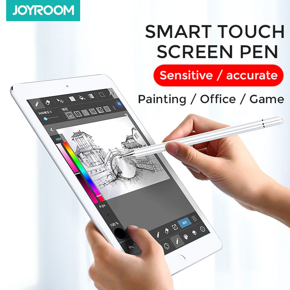 Picture of Joyroom Capacitive Touch Pen Stylus for iPads iPad Pro Tablets 175mm with Extra Tip (Black)
