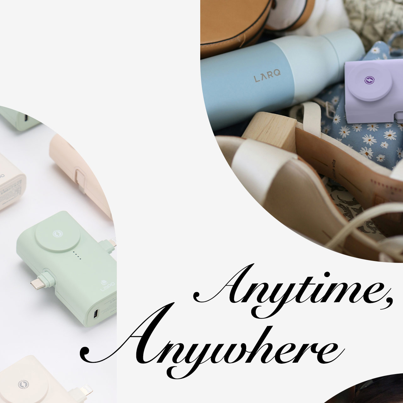 Picture of Lapo iWatch Powerbank Pocket Mini Small Size Powerbank 20W Fast Charge with Type-C Connector Apple Watch Powerbank (Black)