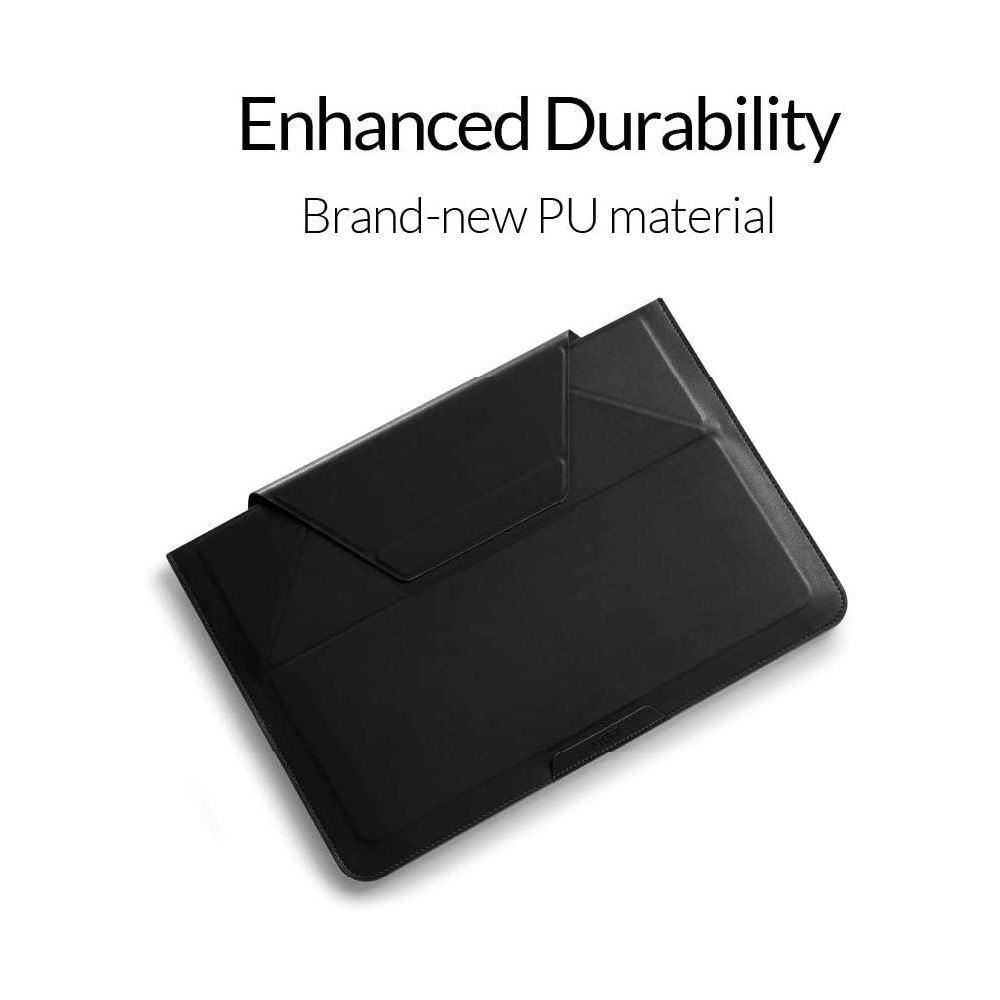 Picture of Apple Macbook Air 13\"  | MOFT Carry Sleeve Standable Design PU Leather for Macbook Air 13 M1 2020 2021 Macbook Pro 13 2020 2021 13 inches Laptop Dell XPS13 Microsoft Surface Pro 7 (Sienna Brown)