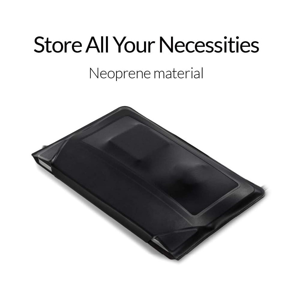 Picture of Apple Macbook Air 13\"  | MOFT Carry Sleeve Standable Design PU Leather for Macbook Air 13 M1 2020 2021 Macbook Pro 13 2020 2021 13 inches Laptop Dell XPS13 Microsoft Surface Pro 7 (Sienna Brown)