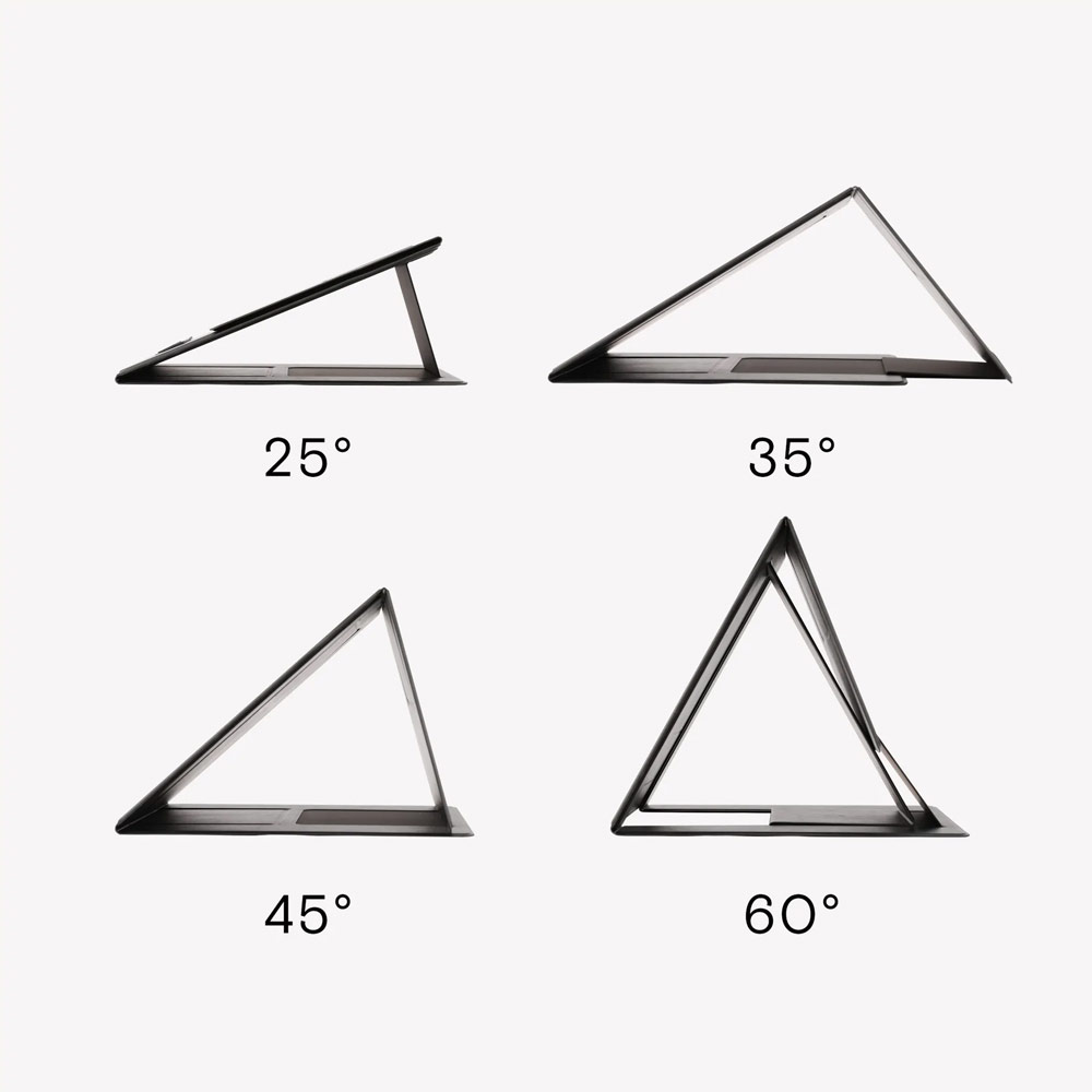 Picture of Apple MacBook Pro 13\" 2020  | MOFT Z Laptop Sit Stand Laptop Desk Stand Multiple Angle Adjustable Stand for Laptop Notebook at Home Office  (Gray)