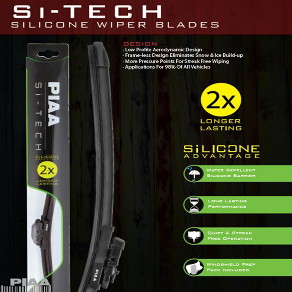 Picture of PIAA Si-Tech Silicone Wiper (Combo 26 & 16 ) for Ford Fiesta Ford Focus Honda CR-V Honda HR-V Hyundai Accent Hyundai Elantra Hyundai Tucson Lexus NX Nissan Murano Nissan Teana Subaru Forester Subaru Impreza Toyota Alphard Toyota Corolla Toyota Ipsum Toyot
