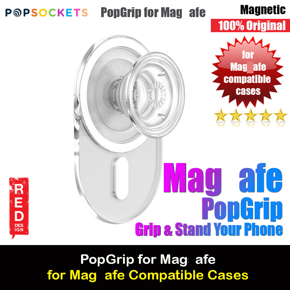 Picture of Popsockets PopGrip for Magsafe (Clear) Red Design- Red Design Cases, Red Design Covers, iPad Cases and a wide selection of Red Design Accessories in Malaysia, Sabah, Sarawak and Singapore 