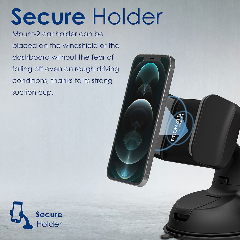 Picture of PROMATE Universal Sturdy Universal Car Mount for All SmartPhones and Handheld Devices 360⁰ Viewing Mount-2