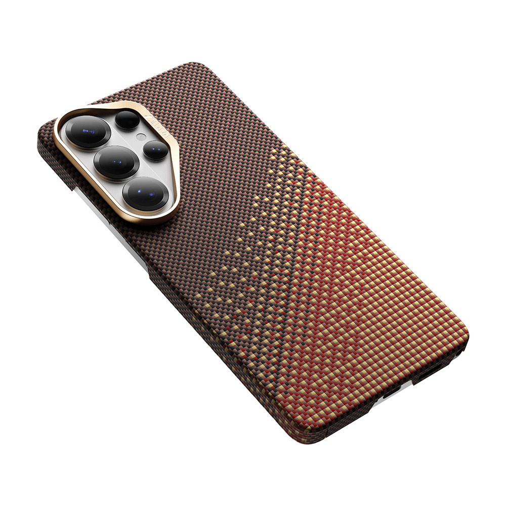 Picture of Samsung Galaxy S26 Ultra Case | Raptic Aramid Skin Magnetic Compatible Protection Case for Samsung Galaxy S26 Ultra (Serenity Amber)