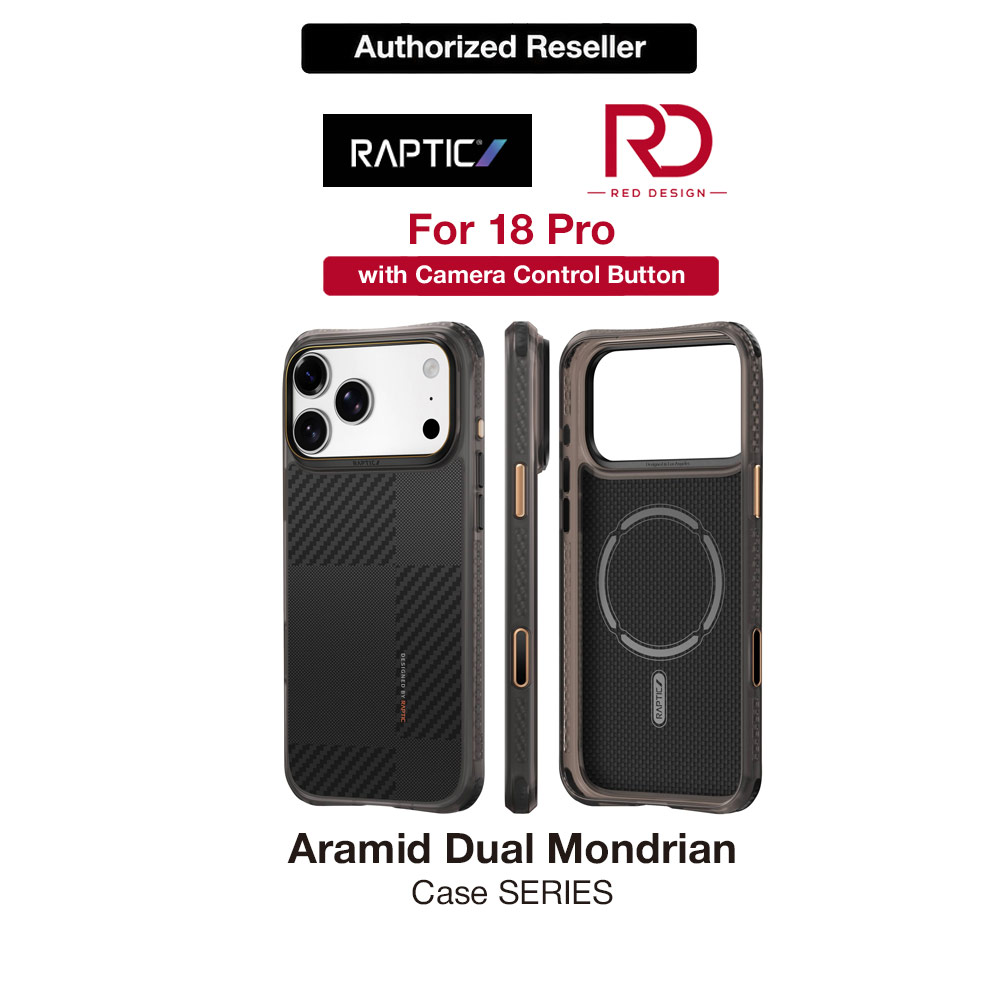 Picture of Raptic Aramid Dual Magnetic Drop Protection Case for iPhone 18 Pro - Mondrian Apple iPhone 18 Pro- Apple iPhone 18 Pro Cases, Apple iPhone 18 Pro Covers, iPad Cases and a wide selection of Apple iPhone 18 Pro Accessories in Malaysia, Sabah, Sarawak and Singapore 