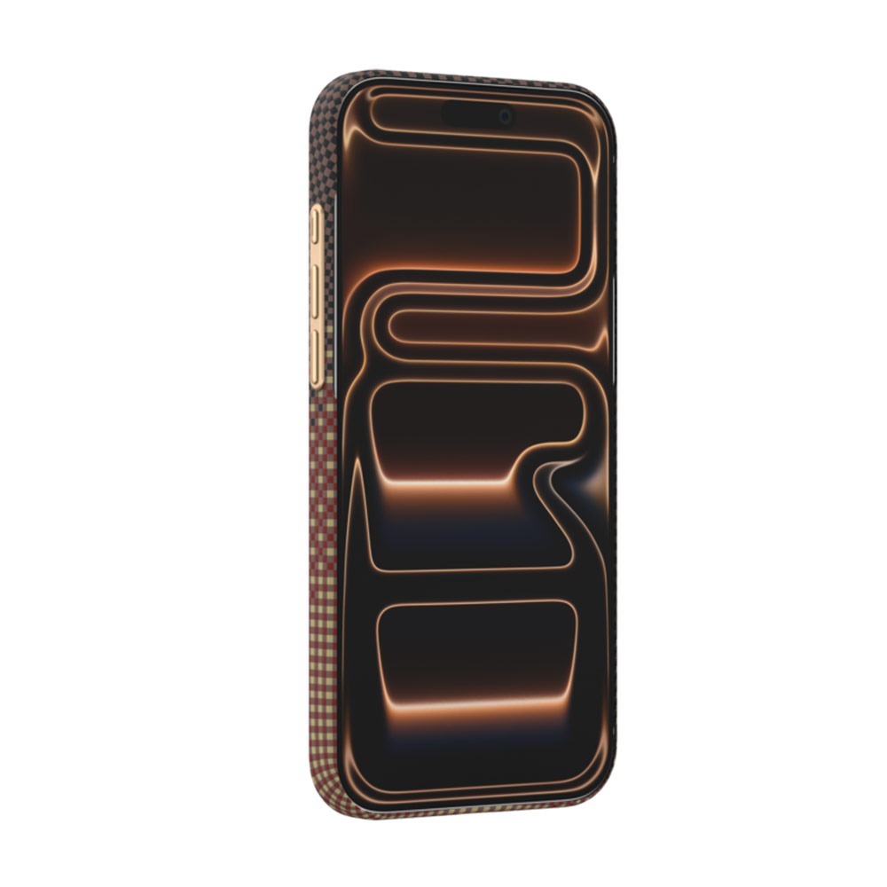 Picture of Apple iPhone 18 Pro Case | Raptic Aramid Skin Slim Magnetic Case for iPhone 18 Pro - Serenity Amber
