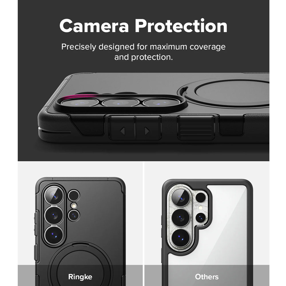 Picture of Samsung Galaxy S26 Ultra Case | Ringke Alles Dual Layer Drop Protection Case with Kickstand for Samsung Galaxy S26 Ultra (Black)