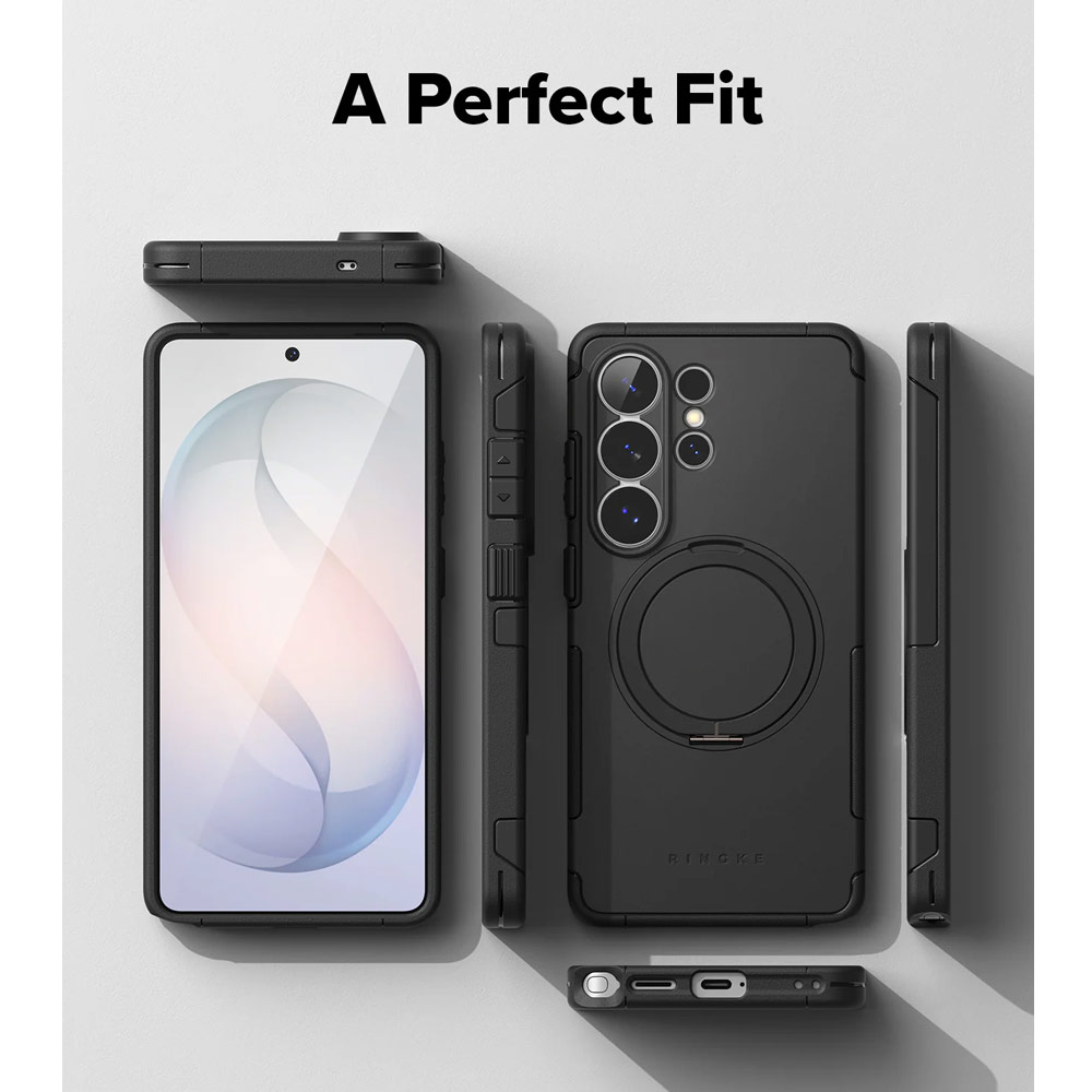Picture of Samsung Galaxy S26 Ultra Case | Ringke Alles Dual Layer Drop Protection Case with Kickstand for Samsung Galaxy S26 Ultra (Black)