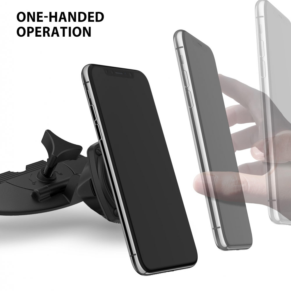 Picture of Ringke CD Player Slot Magnetic Car Mount Car Holder for Smartphone (Black)