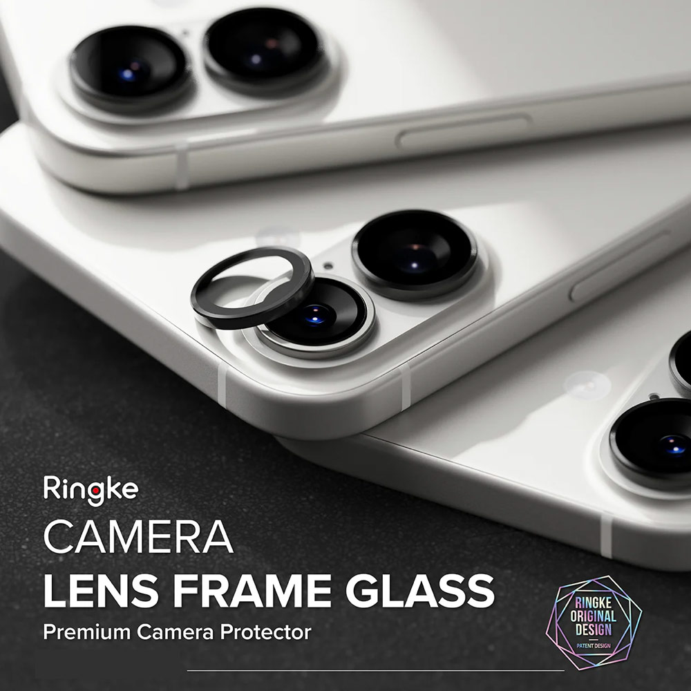 Picture of Apple iPhone 17 6.3  | Ringke Camera Lens Frame Glass Protector with Easy Installation for iPhone 17 6.3 (Black)