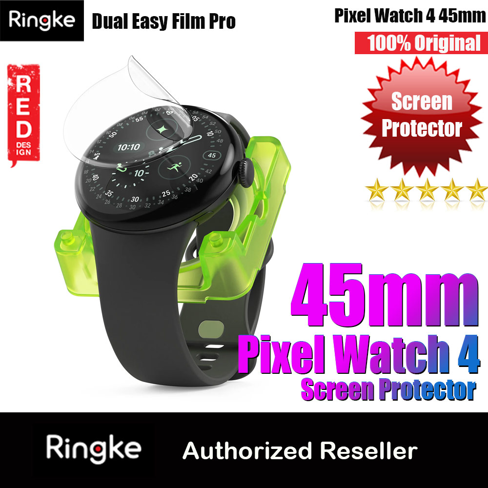 Picture of Ringke Screen Protector Dual Easy Film Pro High Quality EPU Self Healing Anti Finger Print Soft Screen Protector for Google Pixel Watch 4 45mm (Clear) 2pcs Google Pixel Watch 4 45mm- Google Pixel Watch 4 45mm Cases, Google Pixel Watch 4 45mm Covers, iPad Cases and a wide selection of Google Pixel Watch 4 45mm Accessories in Malaysia, Sabah, Sarawak and Singapore 