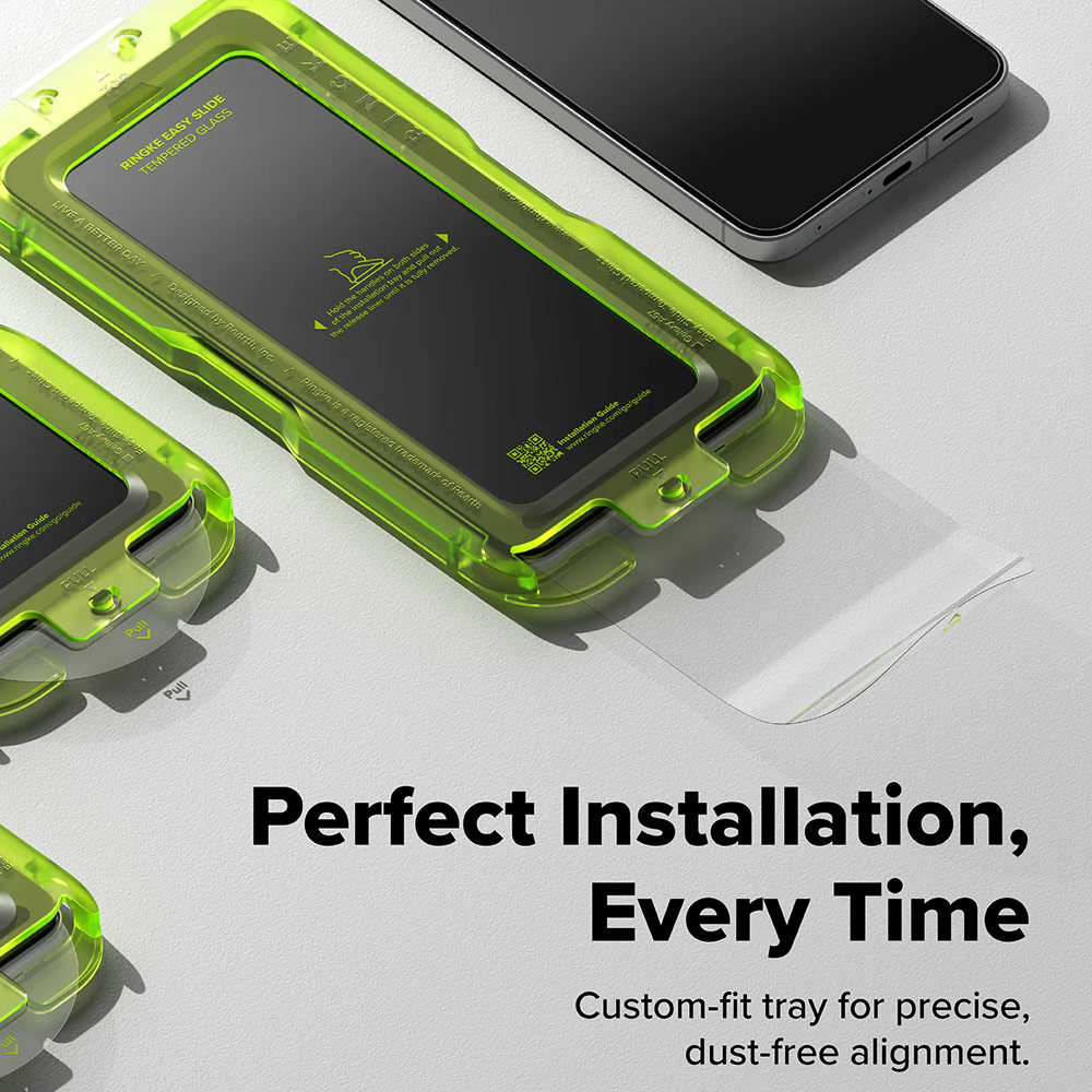 Picture of Samsung Galaxy A57 Screen Protector | Ringke Easy Slide Tempered Glass Screen Protector for Samsung Galaxy A57 (Clear) 2pcs