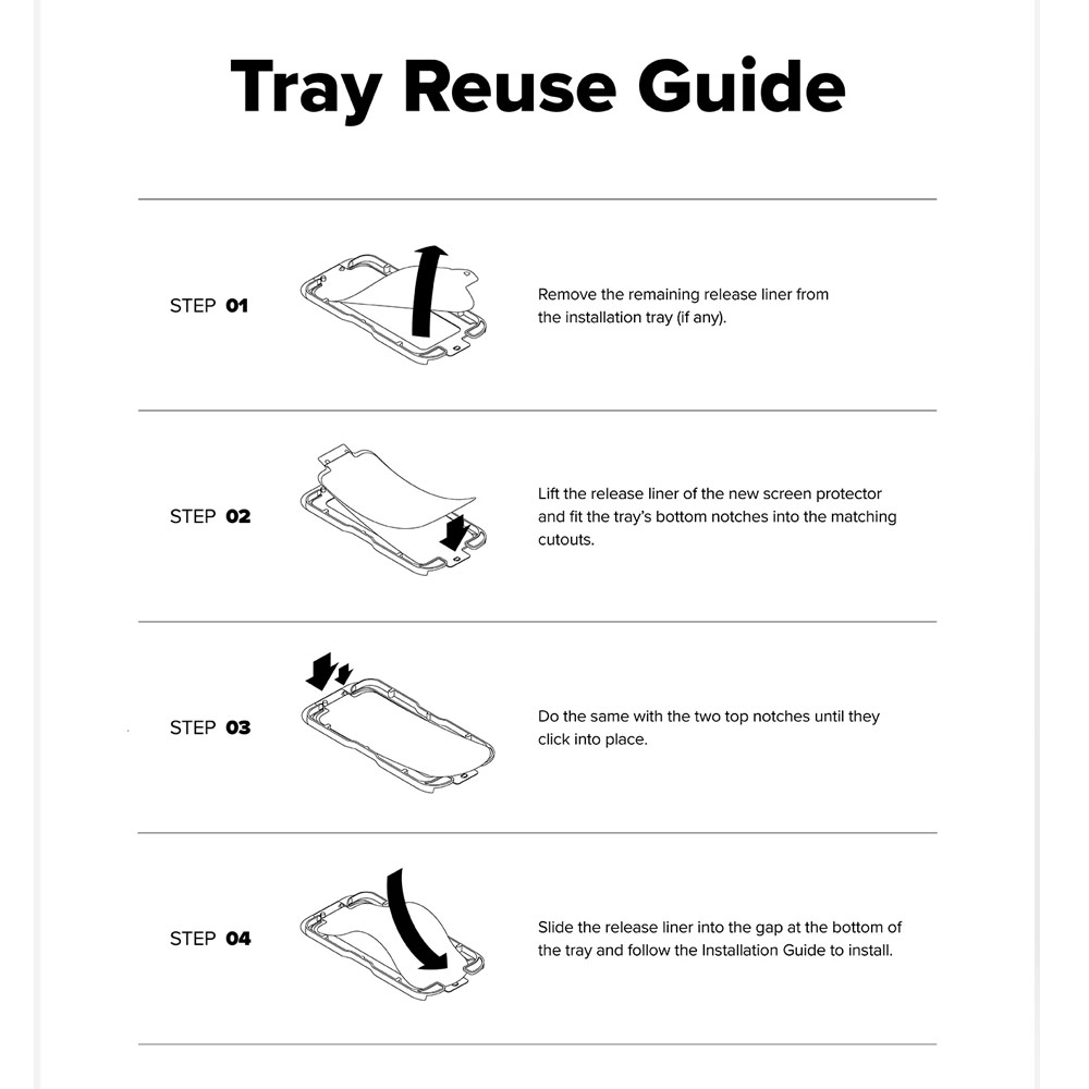 Picture of Samsung Galaxy A57 Screen Protector | Ringke Easy Slide Tempered Glass Screen Protector for Samsung Galaxy A57 (Clear) 2pcs