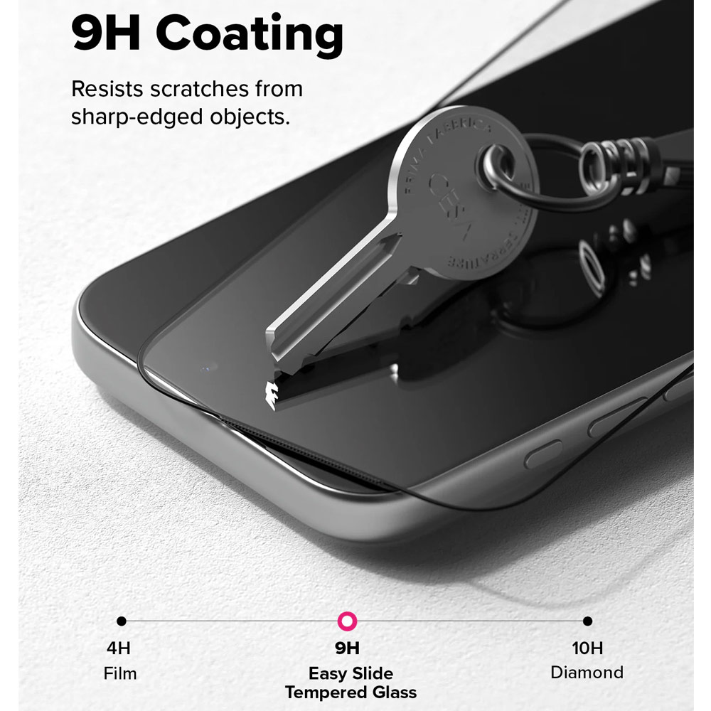 Picture of Apple iPhone 17 6.3 Screen Protector | Ringke Easy Slide Tempered Glass Screen Protector for iPhone 17 6.3  (Clear) 2pcs