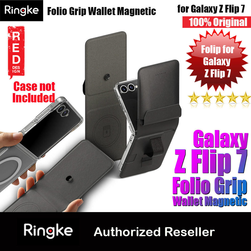 Picture of Ringke Folio Grip Wallet Magnetic for Samsung Galaxy Z Flip 7 (Black) Samsung Galaxy Z Flip 7- Samsung Galaxy Z Flip 7 Cases, Samsung Galaxy Z Flip 7 Covers, iPad Cases and a wide selection of Samsung Galaxy Z Flip 7 Accessories in Malaysia, Sabah, Sarawak and Singapore 